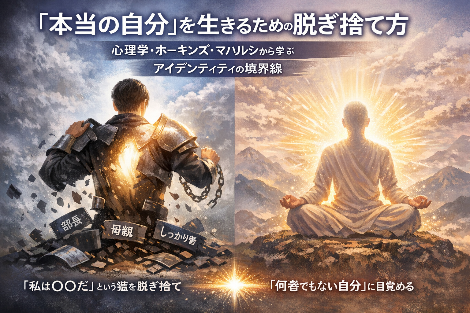 「本当の自分」を生きるための脱ぎ捨て方。